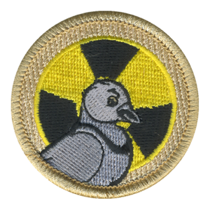 Atomic Pigeon Patrol Patch - embroidered 2 in round by ClassB