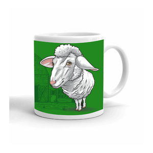 Sheep 4-H Mug Farm Scene  - Right side by ClassB