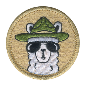 Scouting Llamas Patrol Patch - embroidered 2 in round by ClassB
