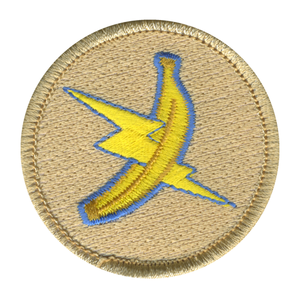 Lightning Banana Patrol Patch - embroidered 2 in round by ClassB