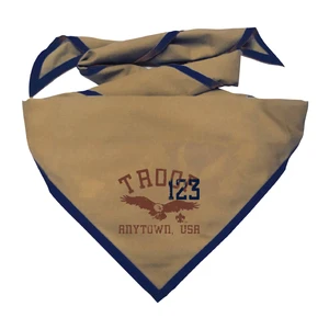 Troop Neckerchief with Soaring Eagle and Scouting America logo