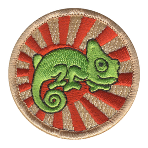 Radiant Chameleon Patrol Patch - embroidered 2 in round by ClassB