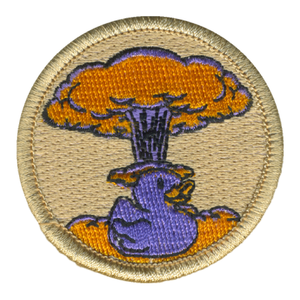 Purple Atomic Rubber Duck Patrol Patch - embroidered 2 in round by ClassB