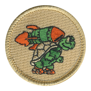 Speedy Turtle Patrol Patch - embroidered 2 in round by ClassB