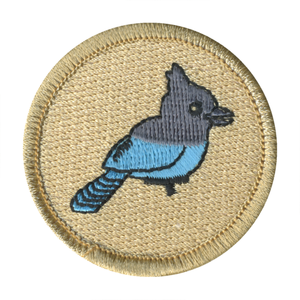 Blue and Grey Bird Patrol Patch - embroidered 2 in round by ClassB