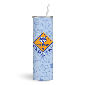 Cub Scout Pack Stainless Steel Tumbler with Cub Scout Logo Cub Scout Pack Stainless Steel Tumbler with Cub Scout Logo
