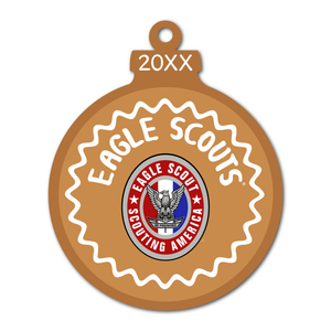 Eagle Scout Christmas Ornament - Gingerbread Cookie [FRONT]