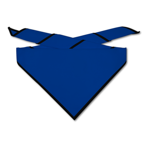 Blank Royal Neckerchief with Black Piped Edge Blank Royal Neckerchief with Black Piped Edge