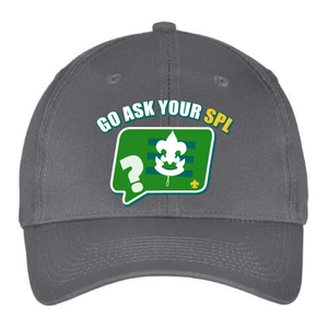 Scouting Six-Panel Twill Hat with Go Ask Your SPL