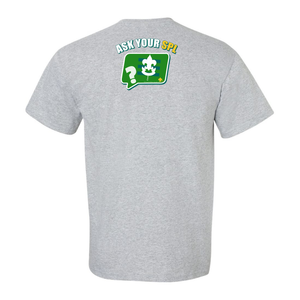 Ask Your SPL Text Bubble Scout Graphic Tee Add-on - Sports Grey