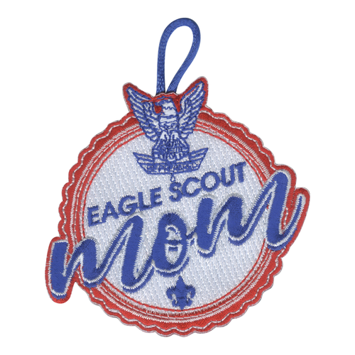 Eagle Scout Mom Embroidered Patch with loop