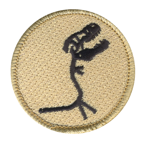 Stickman Dinosaur Patrol Patch - embroidered 2 in round by ClassB