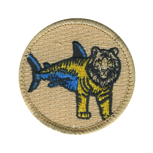 Liger Shark Patrol Patch - embroidered 2 in round by ClassB