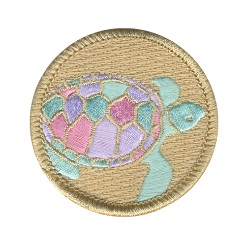 Preppy Sea Turtles Patrol Patch - embroidered 2 in round by ClassB