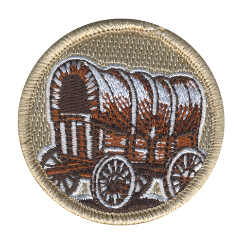 Pioneer Wagon Patrol Patch - embroidered 2 in round by ClassB