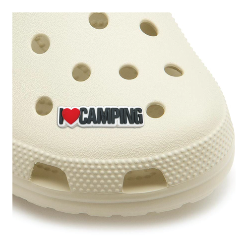 I Love Camping Shoe Charm