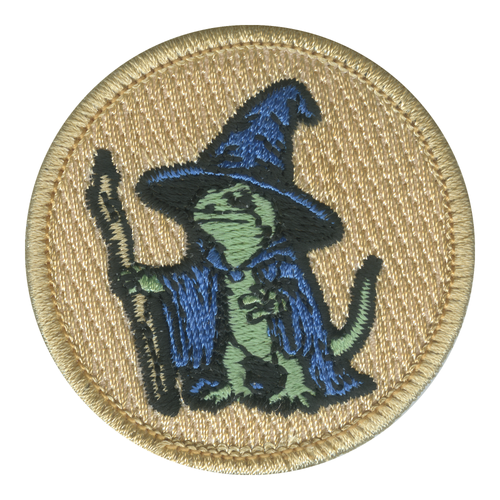 Warlock Lizard Patrol Patch - embroidered 2 in round