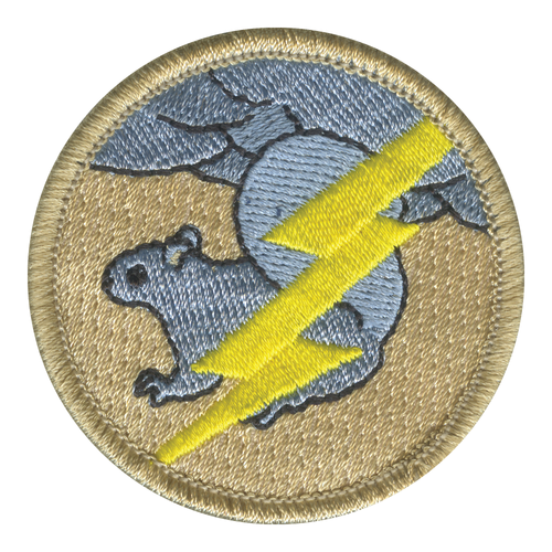 Thunder Squirrels Patrol Patch - embroidered 2 in round