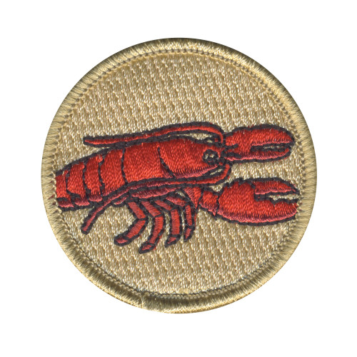 Red Lobster Patrol Patch - embroidered 2 in round