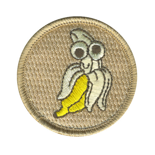 Crazy Bananas Patrol Patch - embroidered 2 in round