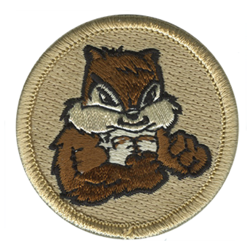 Chipmunk Scout Patrol Patch - embroidered 2 inch round