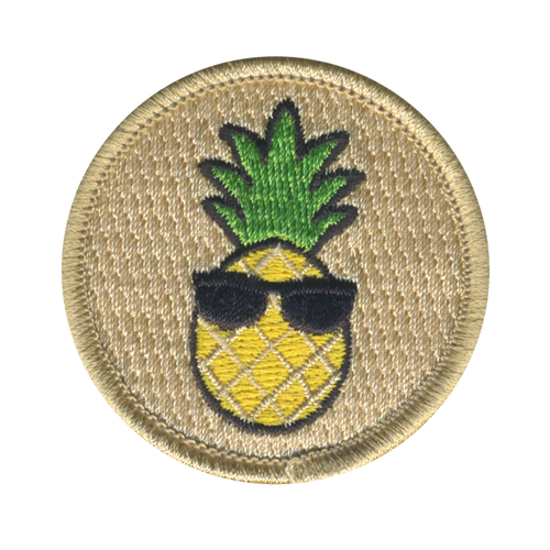 Pineapple with Sunglasses Patrol Patch - embroidered 2 in round