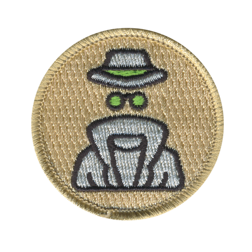 Invisible Spy Patrol Patch - embroidered 2 in round