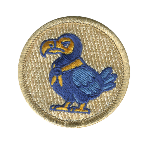 Dodo Bird Patrol Patch - embroidered 2 in round