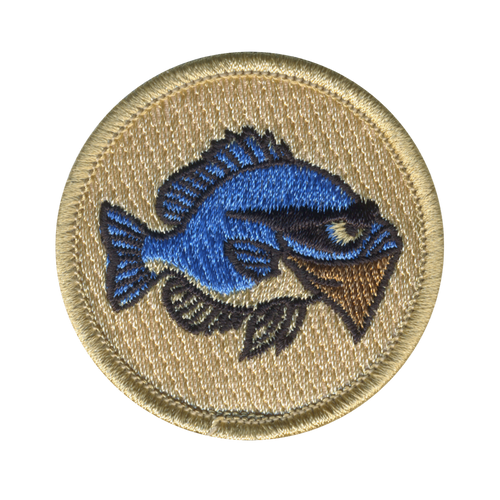 Bluegill Bandit Patrol Patch - embroidered 2 in round