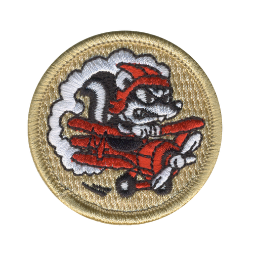 Flying Skunks Patrol Patch - embroidered 2 in round