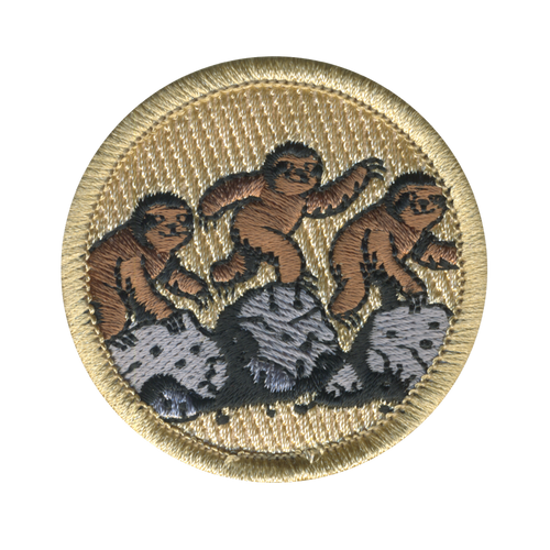 Rock Hoppin Sloths Patrol Patch - embroidered 2 in round