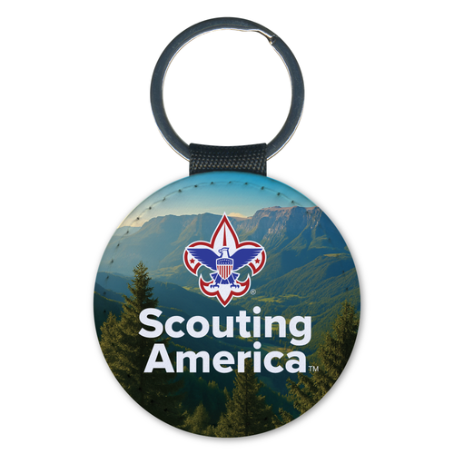 Scouting America Key Chain - Scouting America Logo with Mountains