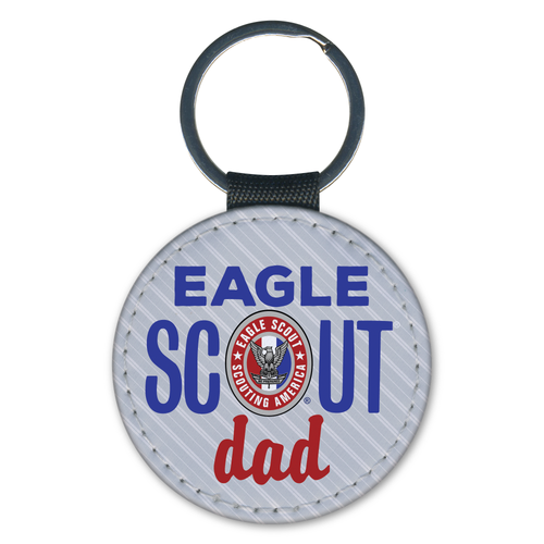 Eagle Scout Key Chain - Eagle Scout Dad with Eagle Scout Badge