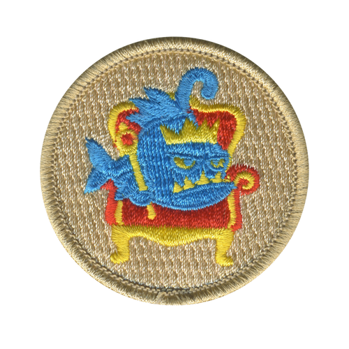 King Monkfish Patrol Patch - embroidered 2 in round