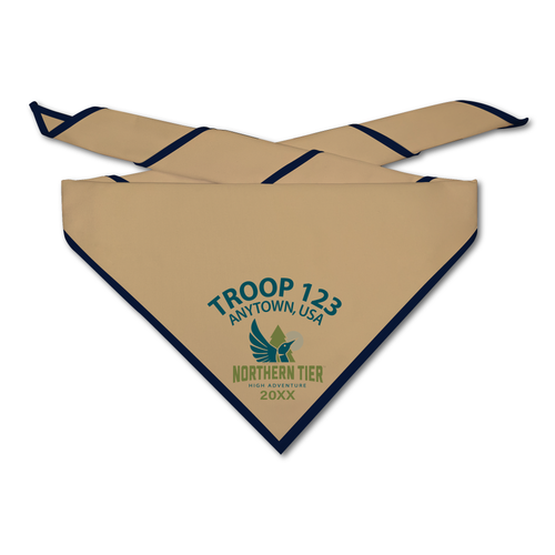 High Adventure Neckerchief - Northern Tier Logo on light neckerchief