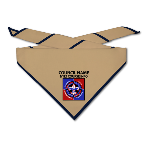 NYLT Neckerchief with NYLT Logo on light neckerchief