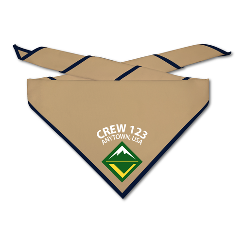 Scout Neckerchief with Venturing Logo on Light Neckerchief