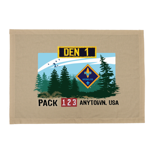 Cub Scout Pack Den Flag with Webelos Logo