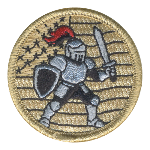 Iron Knights Patrol Patch  - embroidered 2 in round