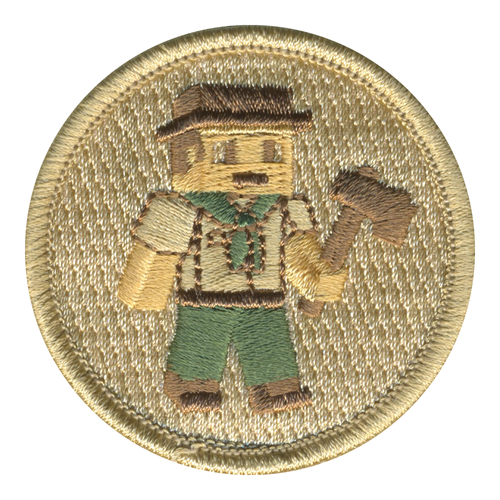 Pixel Wilderness Scout Patrol Patch - embroidered 2 in round
