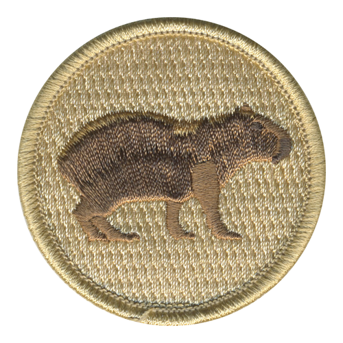 Capybara Patrol Patch - embroidered 2 in round
