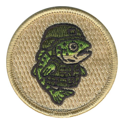 Soldier Fish Patrol Patch - embroidered 2 in