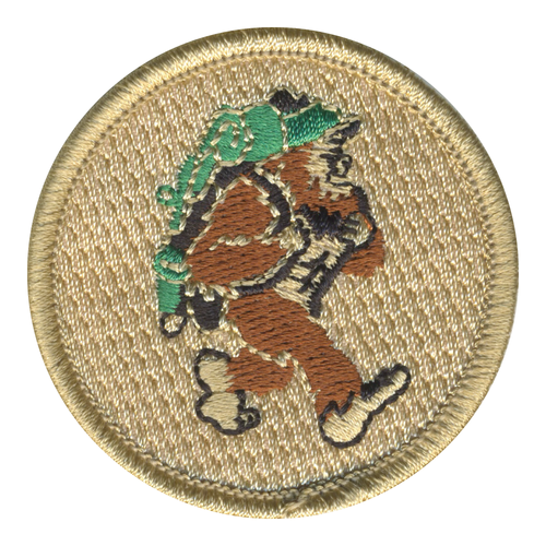 Hiking Yeti Patrol Patch - embroidered 2 in round