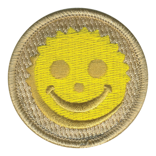 Smiley Sponge Patrol Patch - embroidered 2 in round