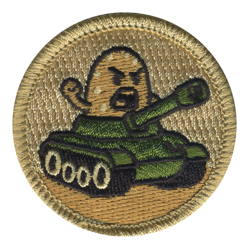 War Potatoes Patrol Patch - embroidered 2 in round