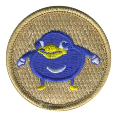 Derpy Hedgehog Patrol Patch - embroidered 2 in round