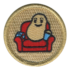 Couch Potatoes Patrol Patch - embroidered 2 in round