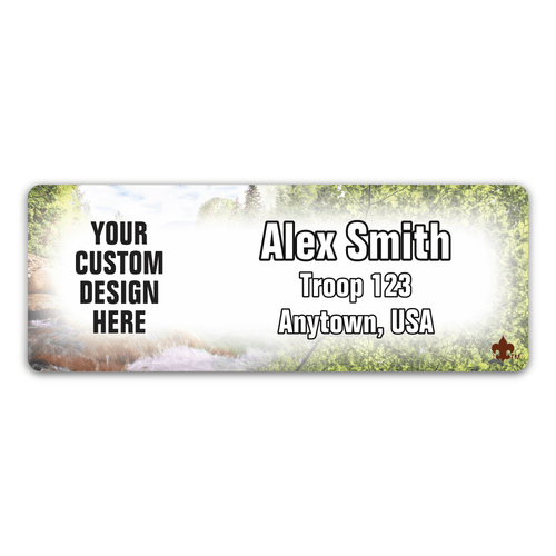 Create Your Own Design Name Tag - Full Background
