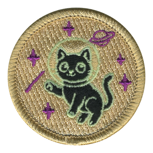 Space Cat Patrol Patch - embroidered 2 in round