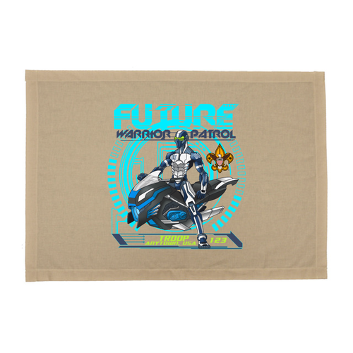 Troop Future Warrior Patrol Flag with Scouting America logo